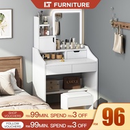 Dressing Table Makeup Table With Mirror Meja Solek Cermin Comestic Table Vanity Table Bedroom Meja m