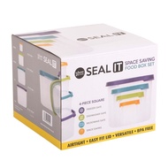 Wham Food Storage Box Sq Set 4Pc