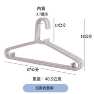日本暢銷 - 【10個】無痕超薄衣架晾衣架晾衫架 無痕防滑收納衣架，曬衣曬衫架褲架（灰色）