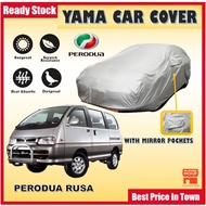 Car Cover Outdoor Selimut Kereta Penutup Kereta For PERODUA RUSA MPV Size Anti UV Scratch Sunproof D