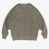 WTAPS SIGN 01/SWEATER/CTPL University T Bristle Embroidery LOGO 242ATDT-CSM16