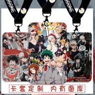 Anime My Hero Academia Student School ID Campus ID Card Holder Meal Card MRT Card Personal Identity Card Cover