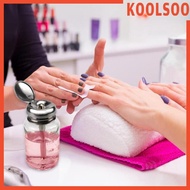 [Koolsoo] Glass Bottle Glass Pump Dispenser Bottle for Nail Polish Remover Lubricants