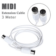 MIDI Extension Cable Male to Male 5 Pin 3 Meter 9.8Ft