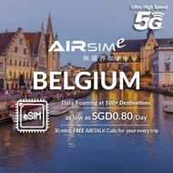 AIRSIMe Global Travel Prepaid eSIM - Belgium