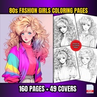 [PDF] 160 80s Fashion Girls Coloring Pages For Adults