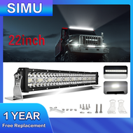 1pc 22inch 12D High-power 3 แถว LED light bar off-road 12V 390W รวม beam 4x4 work light bar เหมาะสำห
