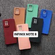 Softcase Pro Camera Infinix Note 8 Candy Case full Color Slikon TPU