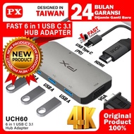 Bps - Hub Converter Usb Type C 3.1 To Hdmi 4K Vga Usb 6 In 1 Px Uch60
