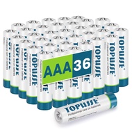 TOPUSSE 36 Pack AAA Batteries, Long Lasting Alkaline 1.5v LR03 Leakproof Triple A Size Battery,10-Ye