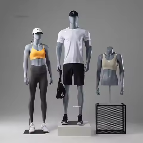 Athletic Sports Running Mannequin Full Body Male Fitness Display Stand Clothing Store Props Window S