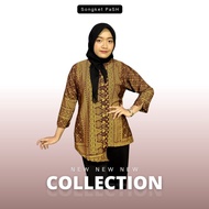 Baju Batik Atasan Wanita MotIf Jumputan Model D