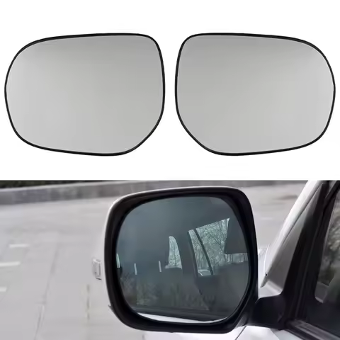 Heated Rearview Mirror White Wide Angle Door Side Glass Lens for Toyota Land Cruiser Prado 2007-2021