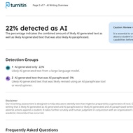 教師版 Turnitin代check (similarity/ai Report) 有降低AI服務
