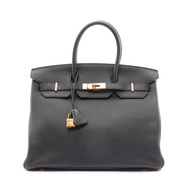 Birkin 35 手提包 黑色 Togo C刻 金釦【HERMES 愛馬仕】