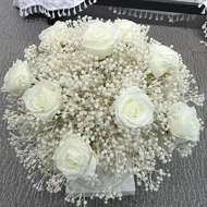 ✿ADVOCATE✿ Luxury 200cm White Rose Hydrangea Sofa Table Runner Flower Wedding Backdrop Arch Decorati