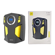 เครื่องปั๊มลมยางรถยนต์ ปั้มลมไฟฟ้า หัวเสียบในรถ แบบพกพา จอ LED Portable Car Air Compressor DC 12V fo