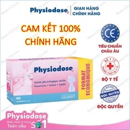 HỘP 40 ống Nước Muối Sinh Lý Hồng Physiodose Pháp - Vệ sinh răng miệng rơ lưỡi rửa mũi DR. PAPIE /