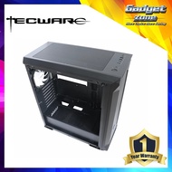 TECWARE ALPHA TG ATX GAMING CASE ( WHITE / BLACK )