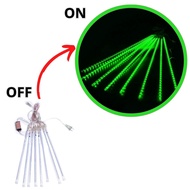 Lampu Meteor LED isi 8 Tabung/45cm Lampu Meteor Set 8 Tubes 4.5Mtr Rainbow RGB Rain Snow Tongkat Tam