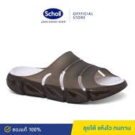 Scholl รองเท้าสกอลล์-คามู Camou รองเท้าแตะสวม รองเท้าผู้ชาย รองเท้าสุขภาพ-BLACK Comfort Sandal เบา ท