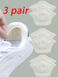 3對(6片)運動鞋跟貼,防磨鞋、防滑鞋跟可剪裁鞋墊跟內增高鞋墊鞋跟保護貼背貼
