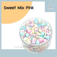 เม็ดน้ำตาล แต่งหน้าขนม 25g/100g แต่งหน้าเค้ก ท็อปปิ้งเค้ก เม็ดสีตกแต่งขนม Sugar Sprinkle Topping