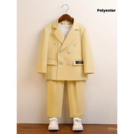 4PCS Boys' Suit Set, Children's Formal Wear for Piano Performances and Runway Shows - Jacket + Trous