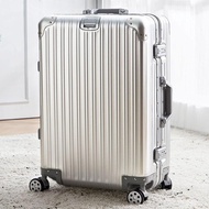 กระเป๋าเดินทางกระเป๋าถือเดินทางอลูมิเนียมพร้อมล้อหมุนล็อค20นิ้วกระเป๋าเอกสารครอบครัวขนาดใหญ่