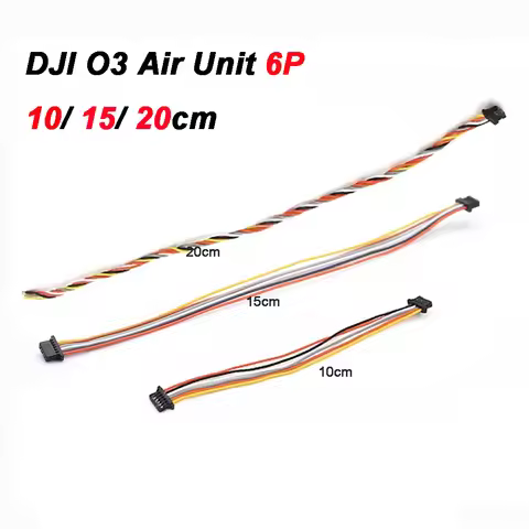 2pcs For DJI O3 O4 Air Unit Flight Controller Direct Plug 6P Connecting Cable 10cm/15cm/20cm Silicon