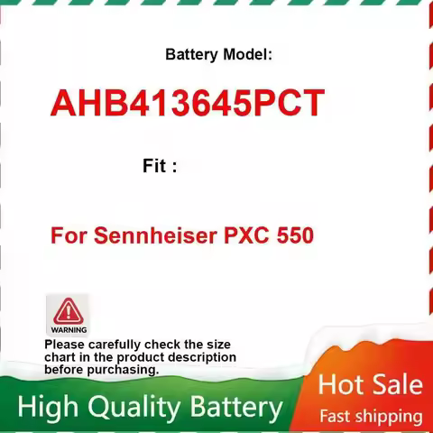 700mAh AHB413645PCT Battery for Wireless Bluetooth Headset for Sennheiser PXC 550 Batteries Batterie