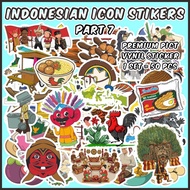 [1 pack] Indonesian Icon Stickers 7 (Indonesian Icon Stickers 7) Suitable for souvenirs scrapbook/s 