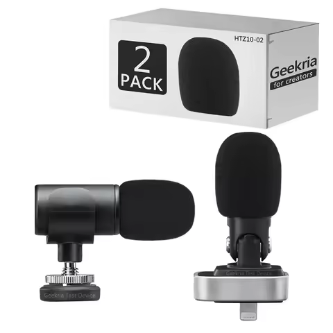 Geekria for Creators Foam Windscreen Compatible with Shure MV88, MV88+ Microphone Antipop Foam Cover