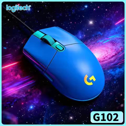 Logitech G102 RGB Gaming Mouse, 6 Macro Buttons, 8000 DPI, Easy Setup with Logitech G HUB Software G