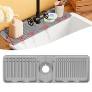 Kitchen Sink Faucet Absorbent Mat Silicone Tap Pad Faucet Handle Drip Catcher Tray Splash Guard