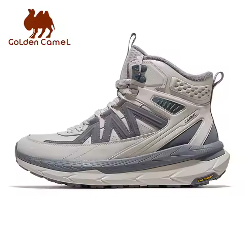 Shoes Camel Men's Hiking Golden Camel Yuanshan 2.0 Men's Sports Shoes High-Top Thick Bottom Non-Slip