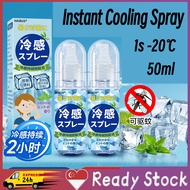 SG-Stock【3pcs】Instant cooling spray Japan Body Spray 50ml -20℃ Cooling Kool Fever Spray Summer Relie