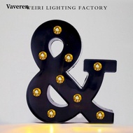 [Predolo3] Ampersand Symbol Marquee Letter Light Illuminated Lighted Alphabet Letter Sign Night Ligh