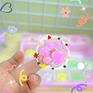 Glitter Squishy Cat Paw Squeeze Toy Cute Funny Pop Toy & Relief Stress Press E7b7