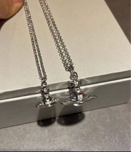 Vivienne Westwood 西太后中古透明球orb立體土星項鍊 小號/中號