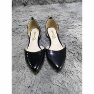Pointed Toe Glossy Finish Flats