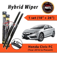 Hybrid Wiper Honda Civic FC 18"+26" (1set)