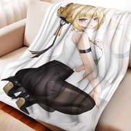 Zenless Zone Zero Evelyn Chevalier Flannel Blanket Cozy Soft Throw Blanket for Home Bedroom Bed Sofa