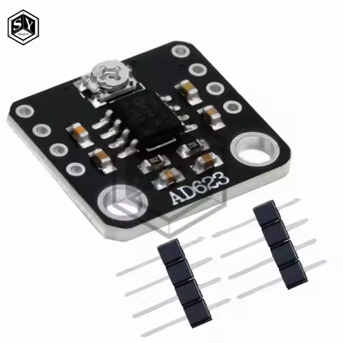 AD623 Instrument Amplifier Board DC 3V 5V 12V Dual Single Power High CMRR Module for Transducer Ther