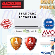 ACSON AIRCOND STANDRAD NON-INVERTER  , STANDARD INVERTER  (1.0 HP, 1.5 HP, 2.0 HP, 2.5 HP, 3.0 HP)