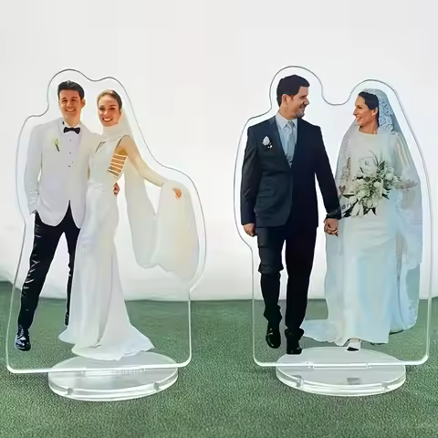 Custom Photo Acrylic Tabletop Standee (1-Piece Set) — Personalized Wedding Character Standee