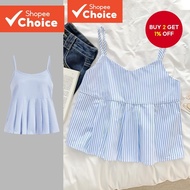 Women Casual Striped Zipper Tank Top L128ED209