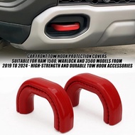 2PCS Car Front Tow Hooks Covers Hitch Cover For Dodge RAM 1500 2019-2024 Car Tow Hooks Covers Car To