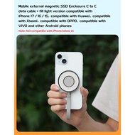 Mobile External Hard Drive Enclosure for M.2 2230 NVMe Magnetic SSD Enclosure for Magsafe SSD Enclos