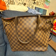 LV Neverfull MM 棋盤格中號托特包（附子包、購證）